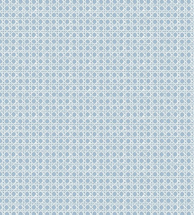 Blue Rattan Background Rattan Grasscloth Wallpaper in 05 Blue by Madeaux | Jane Clayton