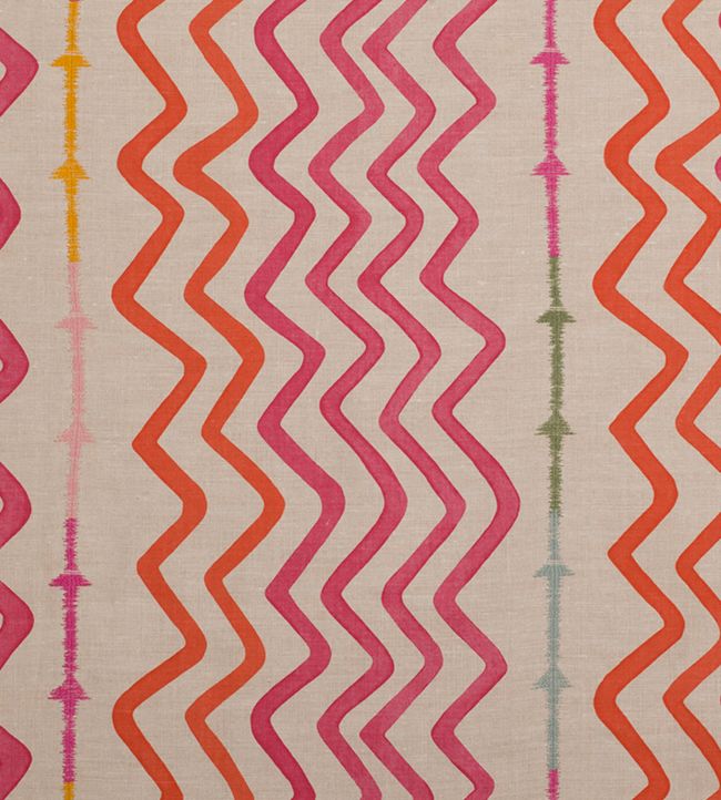 Rick Rack Fabric by Christopher Farr Cloth Hot Pink