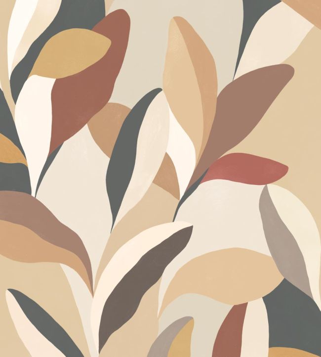 Riviera Wallpaper in Biscuit by Ohpopsi | Jane Clayton