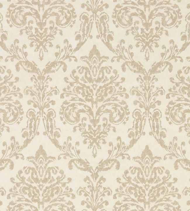 Riverside Damask Wallpaper by Sanderson Cream/Gold