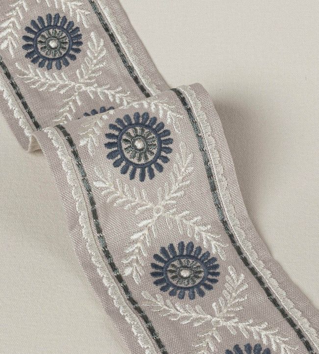 Rosario Braid Trimmings in Blue by Colefax and Fowler | Jane Clayton