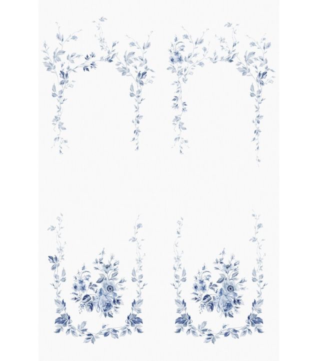 Marieberg Wallpaper by Sandberg Green/Turquoise/Blue