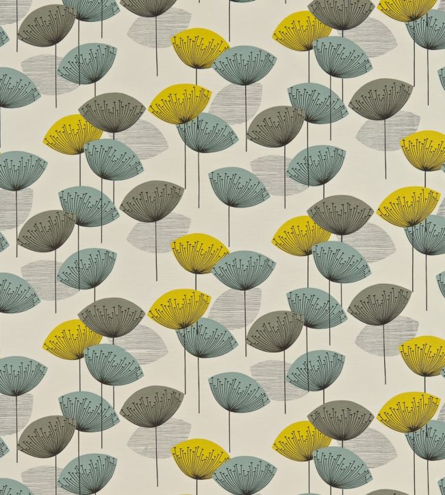 Dandelion Clocks Fabric by Sanderson Chaffinch
