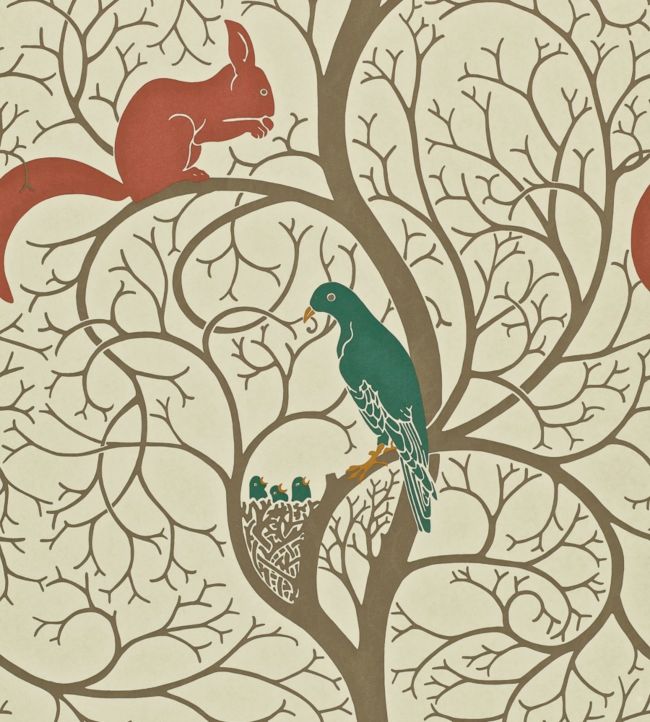 squirrel and dove wallpaper