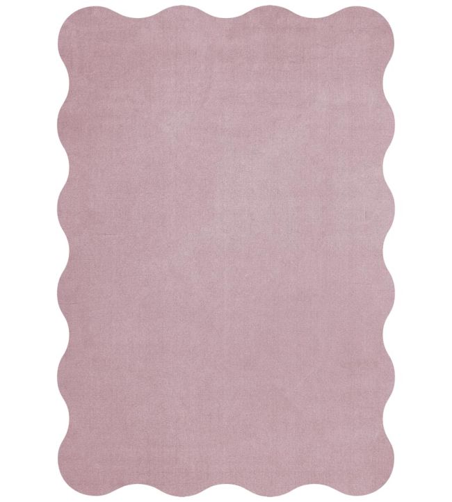 Layered Scallop rug Pink Lavender SCALPL160230 Pink Lavender