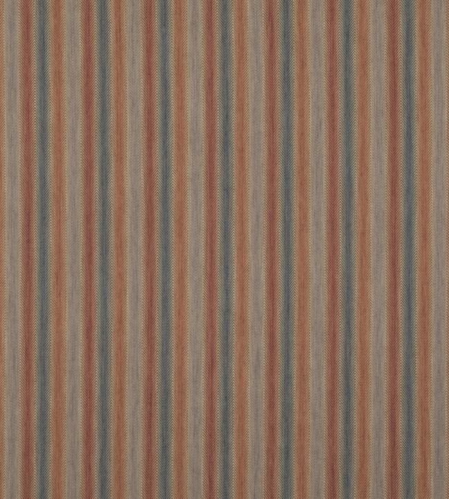 Shepton Stripe Fabric by Mulberry Home Red/Blue