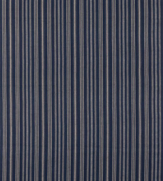 Signal Stripe Fabric by Mulberry Home Indigo