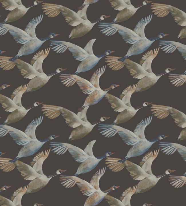Skein Wallpaper by Arley House Charcoal
