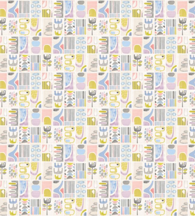 Snip Snip Wallpaper by Ohpopsi Lilac & Silver