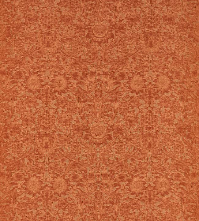 Sunflower Caffoy Velvet Fabric by Morris & Co Redhouse
