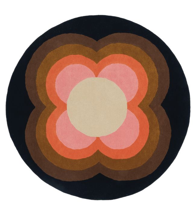 Orla Kiely Sunflower rug Pink 060005-Ø 150 Pink