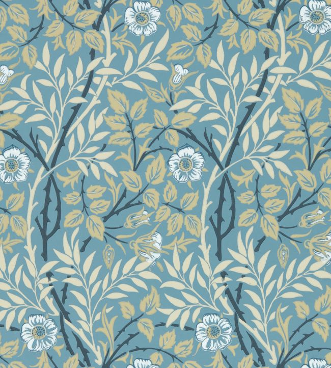 Sweet Briar Wallpaper by Morris & Co Mineral/Linen