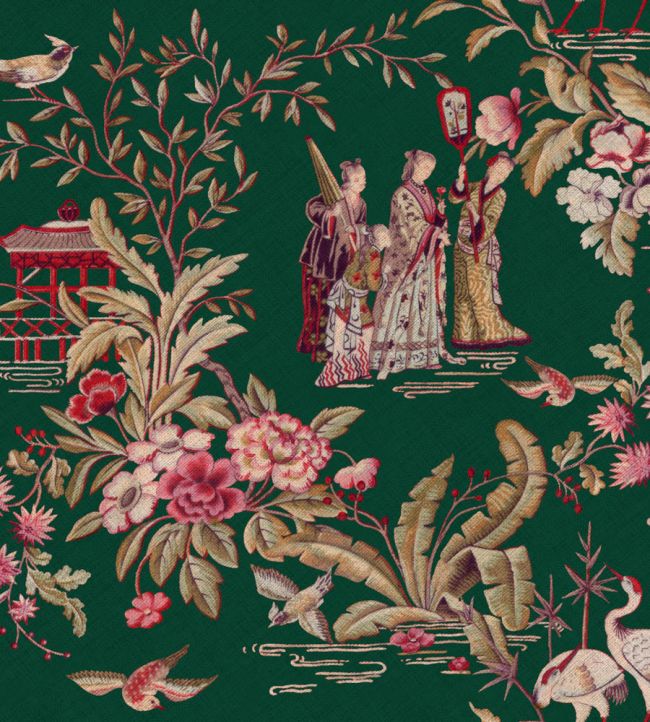 Tang Walk Wallpaper by Coordonne Emerald