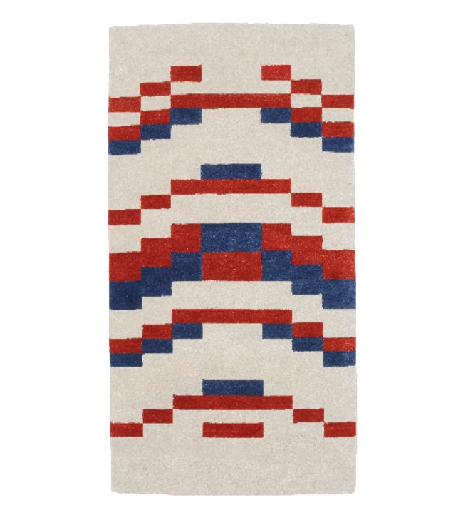 CF Editions Temple by Anni Albers rug Berry CFR104-01 Berry