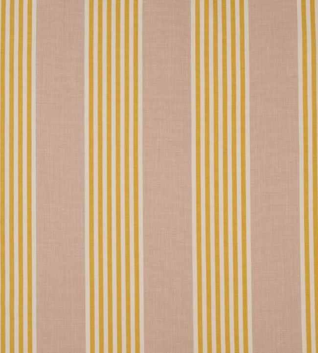 The Hudson Stripe Fabric by Christopher Farr Cloth Lemon