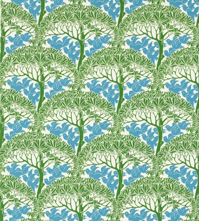 The Savaric Fabric by Morris & Co Garden Green