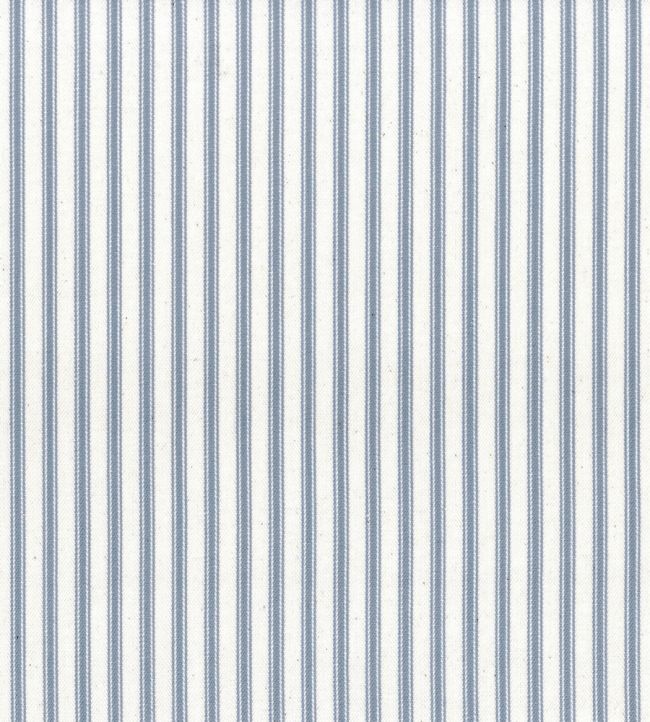 Ticking Stripe 1 Fabric in Mist by Ian Mankin | Jane Clayton