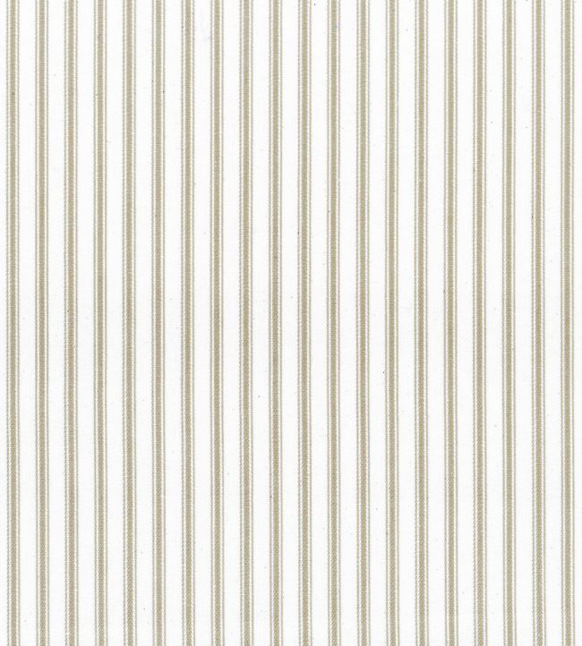 Ticking Stripe 1 Fabric in Oatmeal by Ian Mankin | Jane Clayton