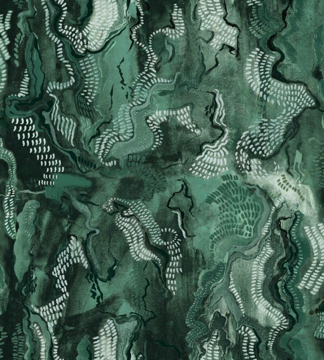 Timeless Stones Wallpaper by Coordonne Green