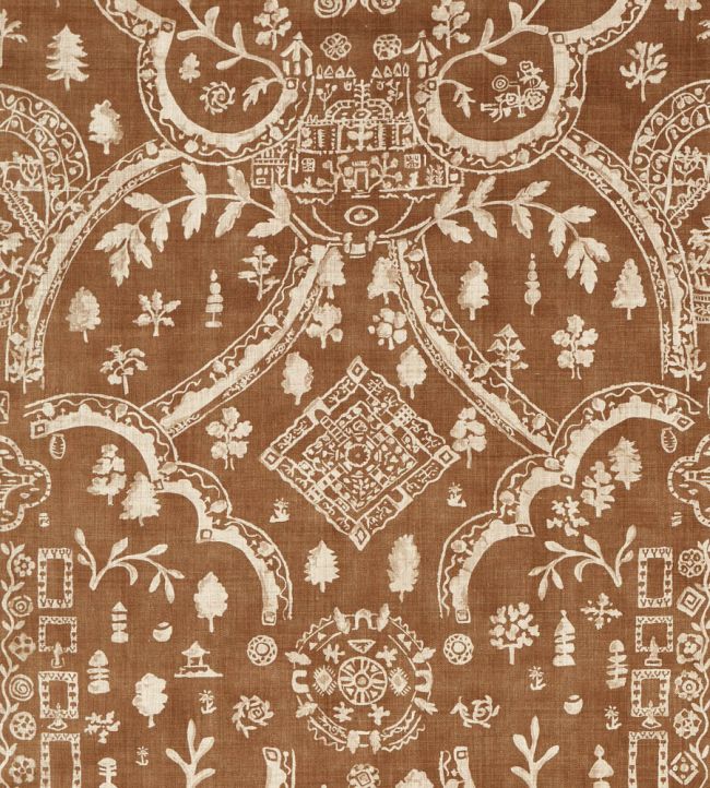 Topiary View Fabric by Sanderson Muntjac