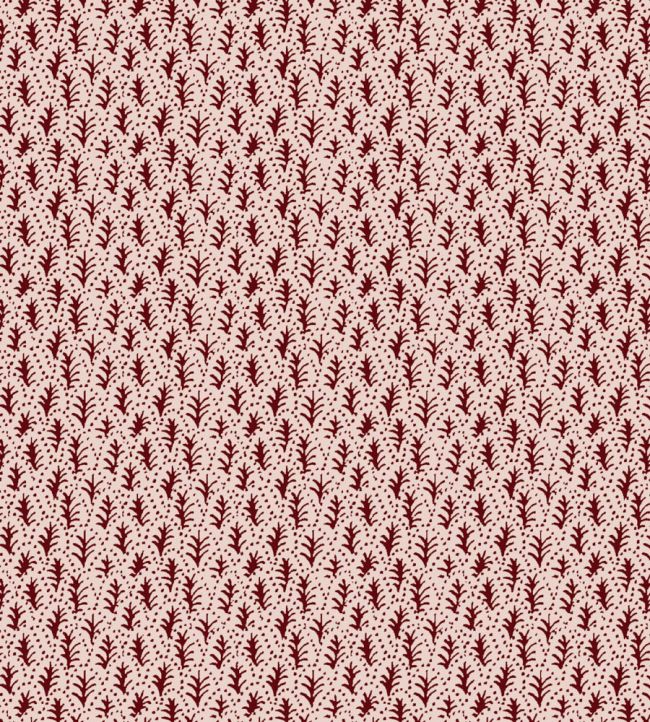 Trees Fabric by Parker & Jules Rose Crimson