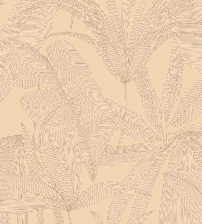 Tropical Leaf Wallpaper by Eijffinger Yellow / Ochre / Gold