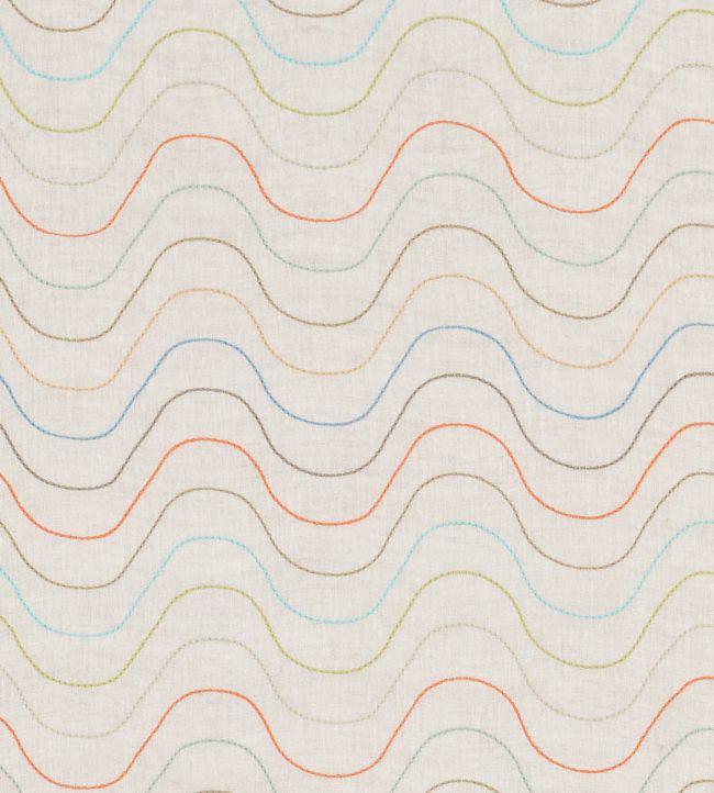 Undulating Lines Fabric by Vanderhurd Multi/Natural