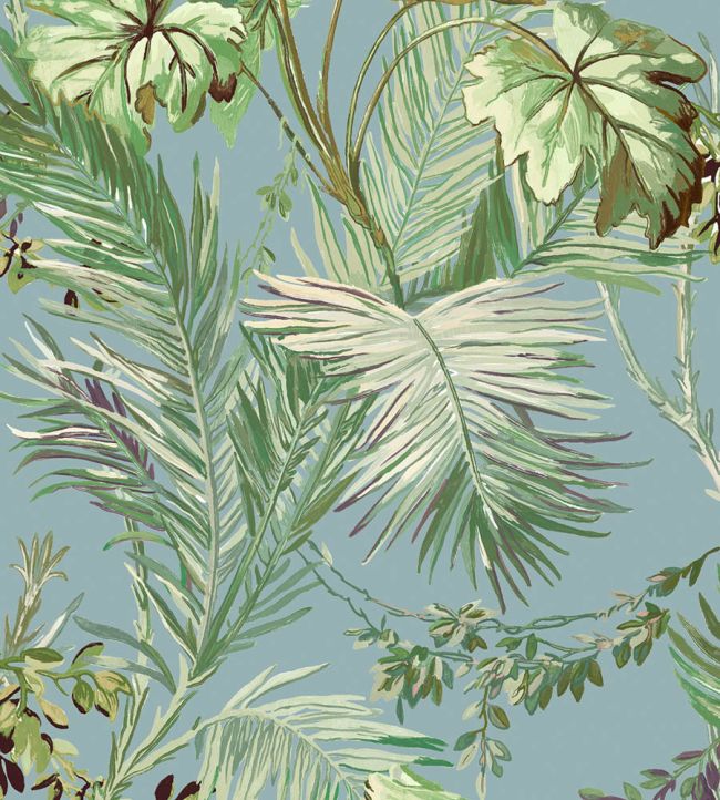 Vegetable Wallpaper by Coordonne Blue
