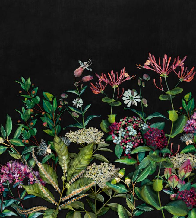 Wild Floral Mural by Coordonne Night