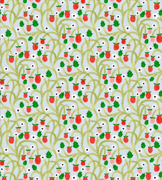 Wild Strawberries Wallpaper by DADO 02 Summer Sky