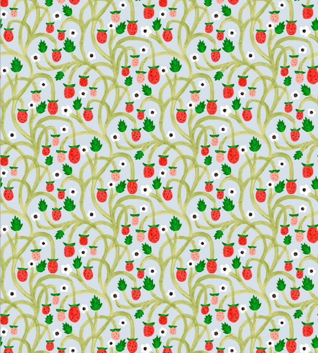 Wild Strawberries Wallpaper by DADO 02 Summer Sky