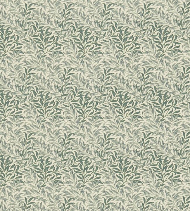 Willow Bough Minor Fabric by Morris & Co Forest/Biscuit