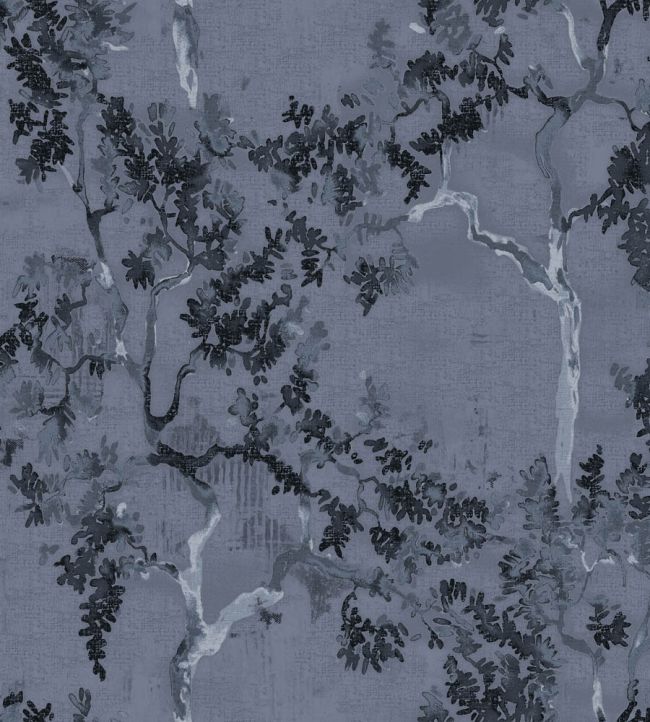 Willow Poem Wallpaper by Coordonne Navy