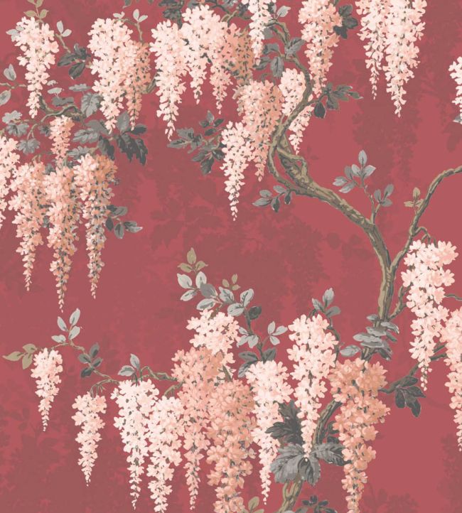 Wisteria Fabric by Woodchip & Magnolia Boudoir Red