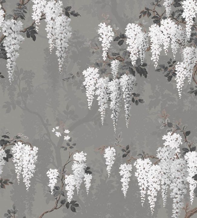 Wisteria Fabric by Woodchip & Magnolia Latte/Slate Grey