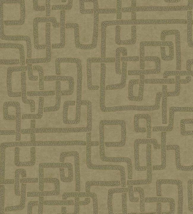 Woven Lines Wallpaper by Eijffinger Green