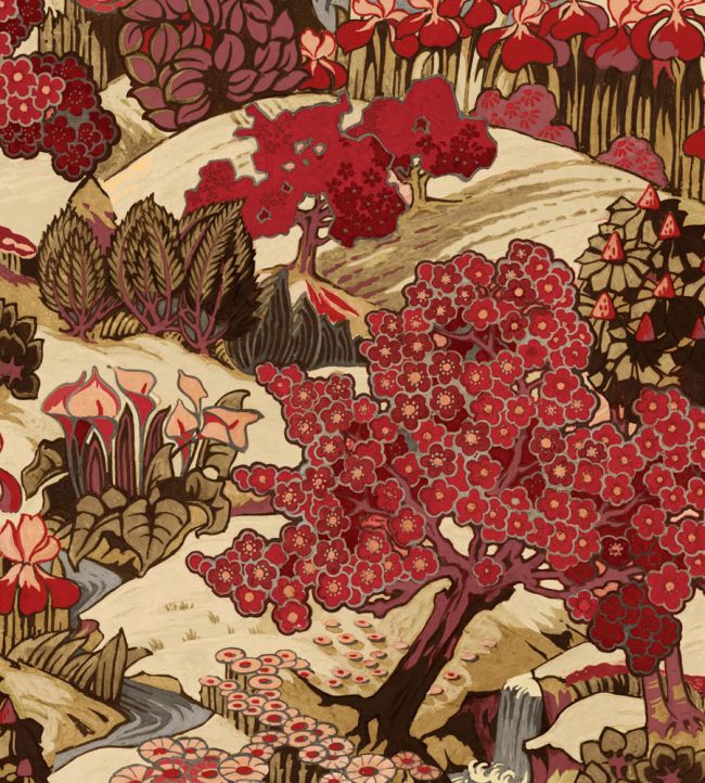 Yu Garden Wallpaper by Coordonne Ruby