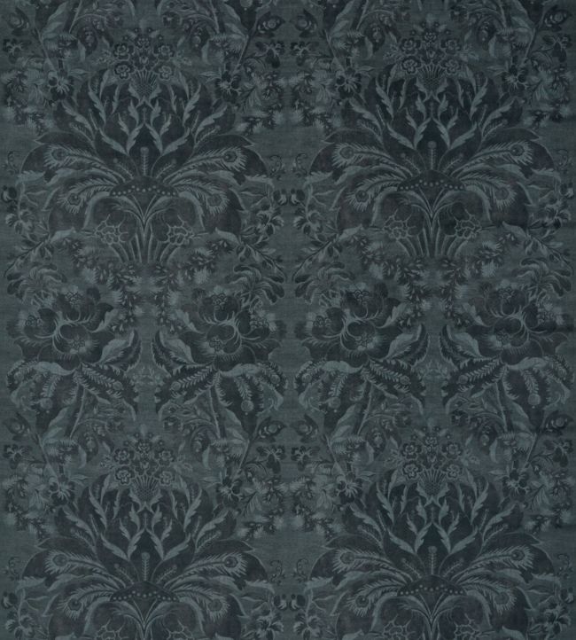 Ducato Velvet Fabric by Zoffany Reign Blue