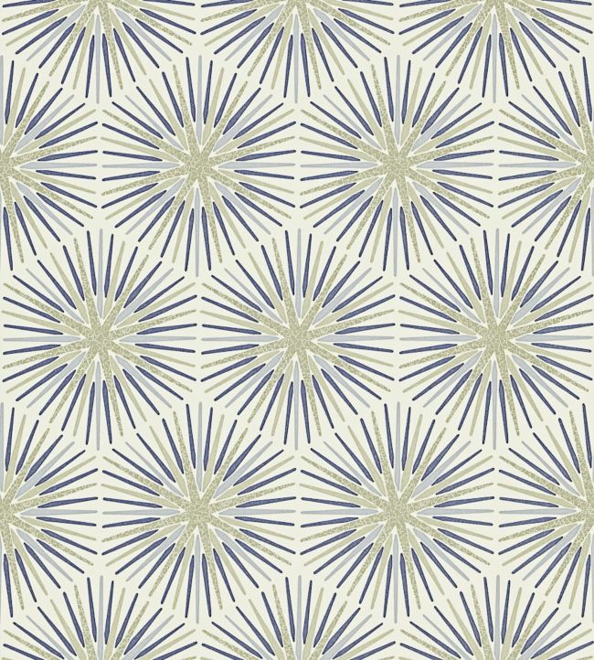 Spark Wallpaper by Zoffany Sapphire