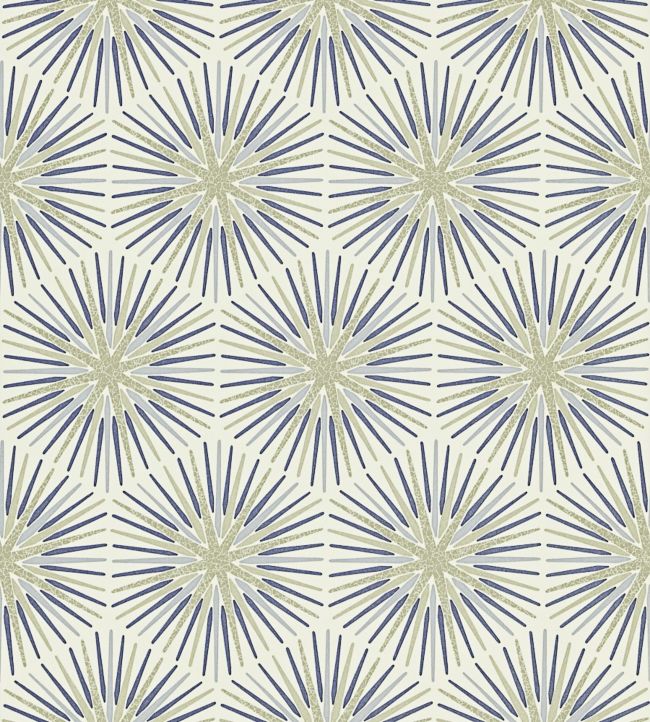 Spark Wallpaper by Zoffany Sapphire