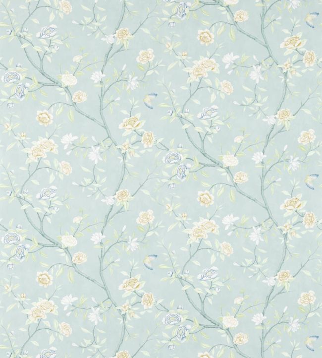 Nostell Priory Wallpaper by Zoffany Blue/Ivory