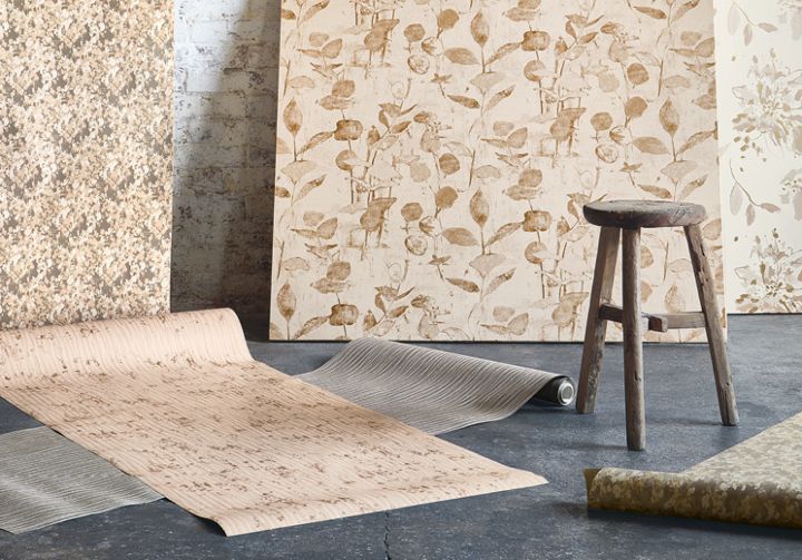 Crane Bird Wallpaper in Forest Green by Woodchip & Magnolia
