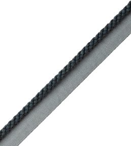 6mm Cambridge Cord With Tape Trimming by Samuel & Sons Indigo