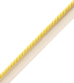 6mm Cambridge Cord With Tape Trimming by Samuel & Sons Lemon