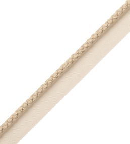 6mm Cambridge Cord With Tape Trimming by Samuel & Sons Natural