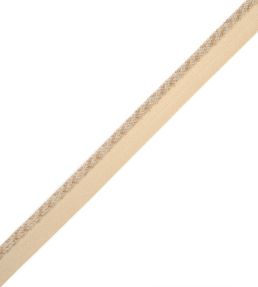 1/4" Jardin Silk Cord With Tape Trimming by Samuel & Sons Bone