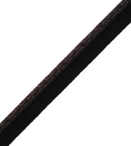 1/4" Jardin Silk Cord With Tape Trimming by Samuel & Sons Charcoal