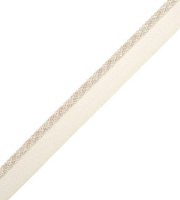 1/4" Jardin Silk Cord With Tape Trimming by Samuel & Sons Ecru