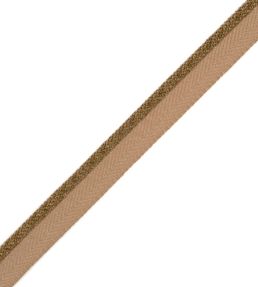 1/4" Jardin Silk Cord With Tape Trimming by Samuel & Sons Pecan