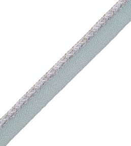 1/4" Jardin Silk Cord With Tape Trimming by Samuel & Sons Seafoam